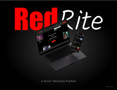 REDRITE (Social Publishing Platform) branding color figma mobile typography ui ux