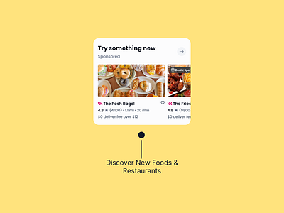 UI Card for Checking Out New Restaurants and Cuisines design figma food delivery mobile app mobility restaurant ui ui card ui design ui kit uiux ux ux design