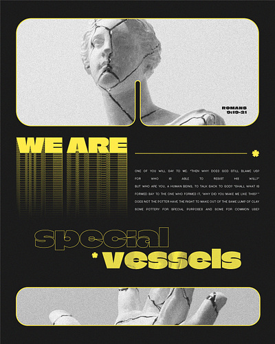 We are special vessels branding typography