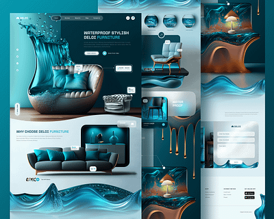 furniture website design, uiux design, landing page design branding design figma frontend design graphic design illustration landing page landing page design logo ui ui design uiux ux vector web design web uiux design website design