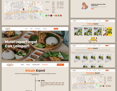 Cak Lalapar: Website of Cak Lalapar Duck and Chicken RestaurantC branding business canva culinary duck figma food indonesia restaurant ui website