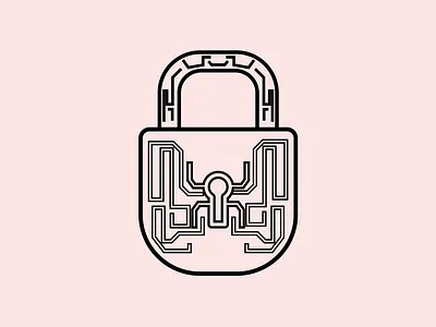 Drawing - Door Lock art arts design device door door lock drawing illustration illustrator line art lines lock minimalist vector