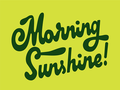 Saturday Type Club: Week 134 "Morning Sunshine" middle ground made mikey hayes saturday tyoe clubl stc typography