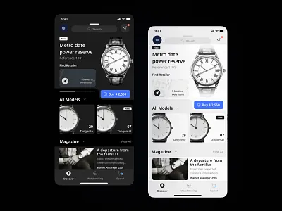 Watch Store App Redesign animation branding design graphic design illustration logo typography ui ux vector