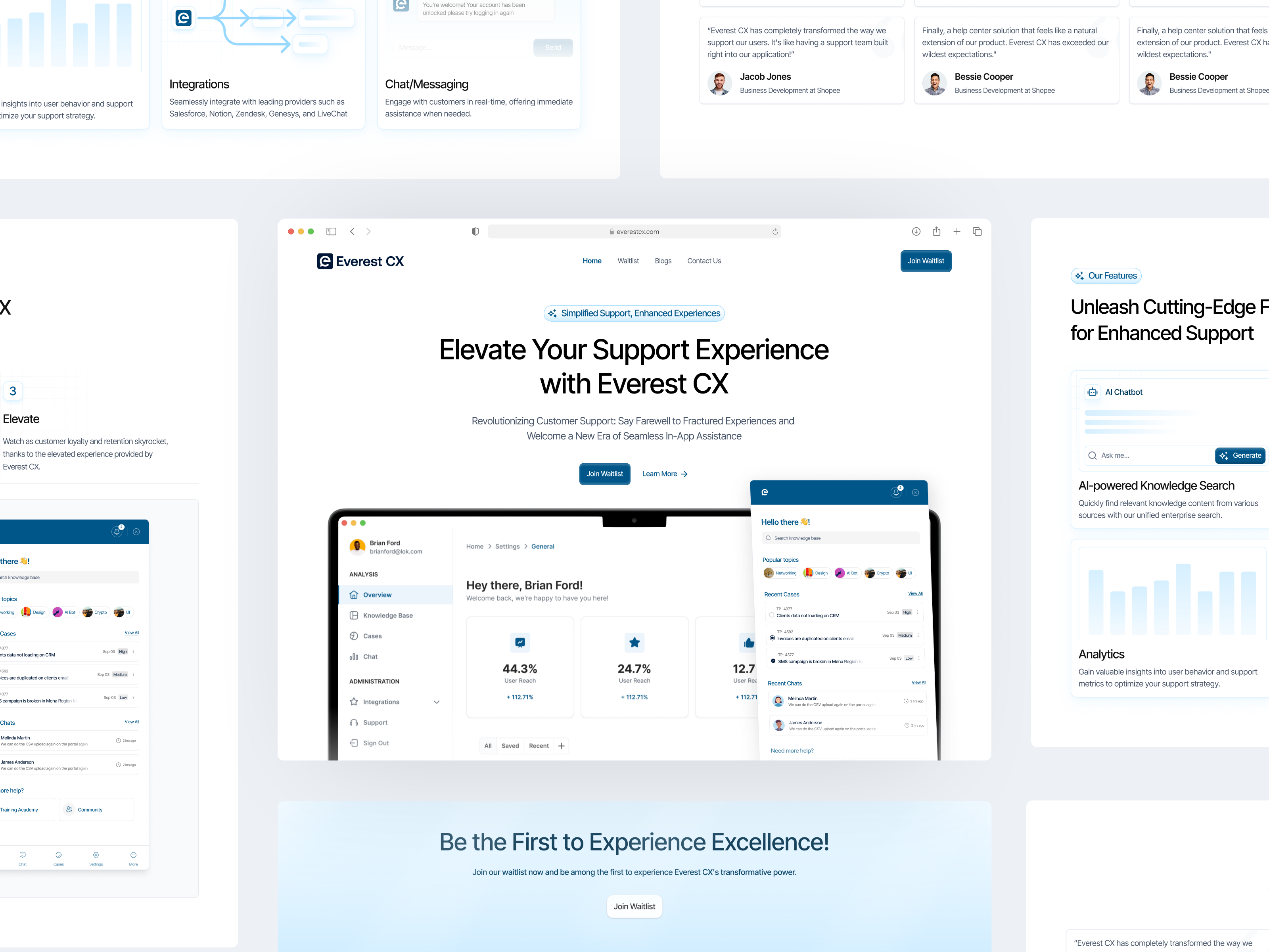 Everest CX Website - Home everest everest cx figma kruma labs landingpage launch launching website saas saas landing page saas website support experience support website ui uidesign web web design webdesign