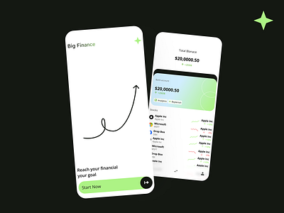 Big Finace app finance app ui ux