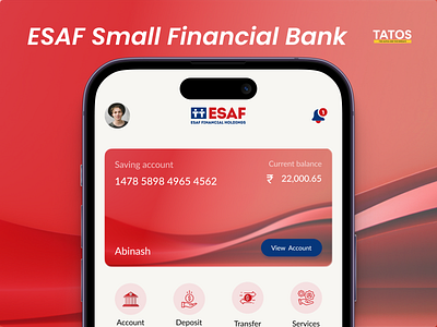 ESAF- Banking Application application design esaf figma finance grapgic design mobile ui ui design ux