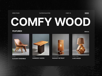 WoodStudio UI Design branding design ui