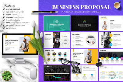 Business Proposal PowerPoint Presentation Template branding business business proposal business proposal presentation design template editable graphic design layout powerpoint presentation template presentation design template