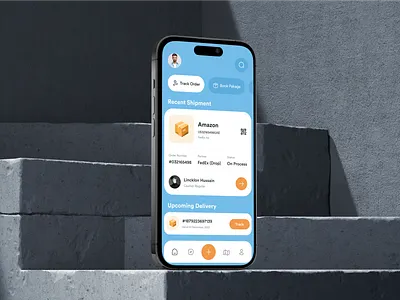 Product Tracking Mobile App app app design delivery delivery app design hr rumen minimal mobile mobile app product product track product tracking product tracking app tracking ui