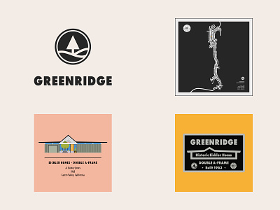 Greenridge Eichler Community - custom artwork bay area eichler house drawing illustration logo logo design map mcm mid century modern minimalism minimalist san francisco signage vector vector art vector illustration