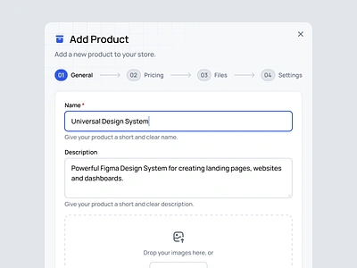 Add Product 123done add product clean design system figma figma ui kit form minimalism ui ui kit