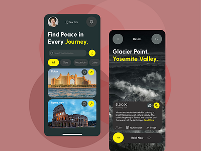 Tour UI design booknow design figma graphic design mobileapp tour ui visit