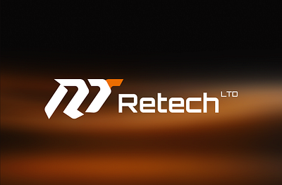 Retech LTD - Brand Guidelines black brand guidelines brand identity brandbook branding branding company company identity design gradient graphic design logo logo brand logo company logo design logo minimalis modern logo orange startup logo tech logo white