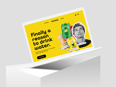 Drintit. Website design first look branding drint figma template illustration modern web ui website website design