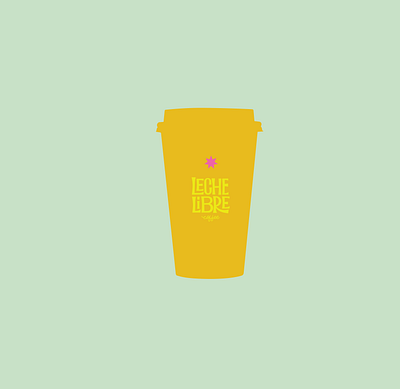 Leche Libre Coffee design icon illustration libre lucha mexican star vector