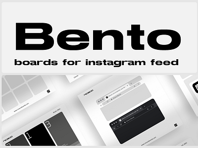 Bento boards for instagram feed bento bento boards bento grids branding graphic design ui