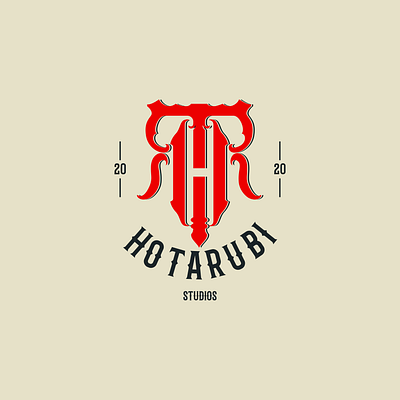HOTARUBI STUDIO AKA HTR LETTERS branding design graphic design logo monogram monogramlogo typography vector