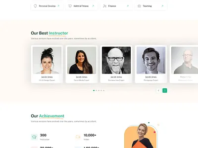 E learning Website Landing Page e learning landing page ui ux website