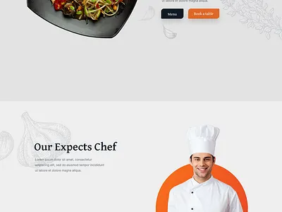 Restaurant Website Landing Page landing page restaurant ui ux website