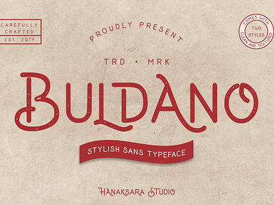 Buldano Stylish Sans clean font display sans serif sans serif font sans serif fonts sans serif typeface textured textured font vintage font vintage font bundle vintage logo