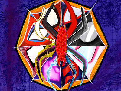 Spiderman - Across The Spider-Verse color digital fanart illustration movie procreate rebound spiderman spiderverse