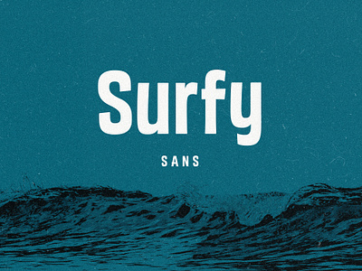 New Font: Surfy Sans design font glyphs graphic design illutrator orlando retro surf design type design typography