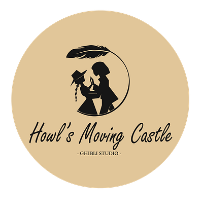 Howl's Moving Castle the movie dribbbleweeklywarmup. dribblechallenge logo logo design weeklywarmup