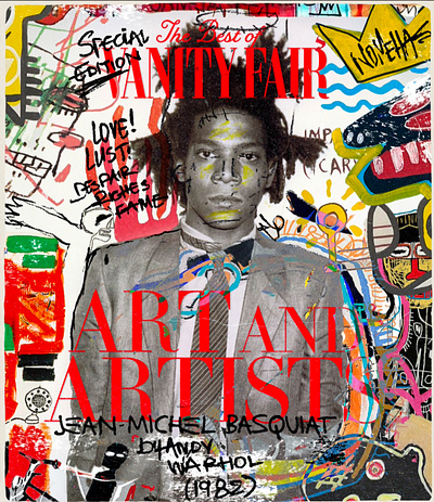 Basquiat x Vanity Fair x Nomehas Visuals Magazine Cover Edit art director artist basquiat covers fair vanity