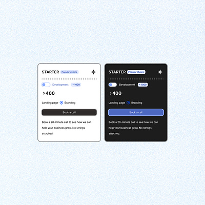 Pricing card card ui ux