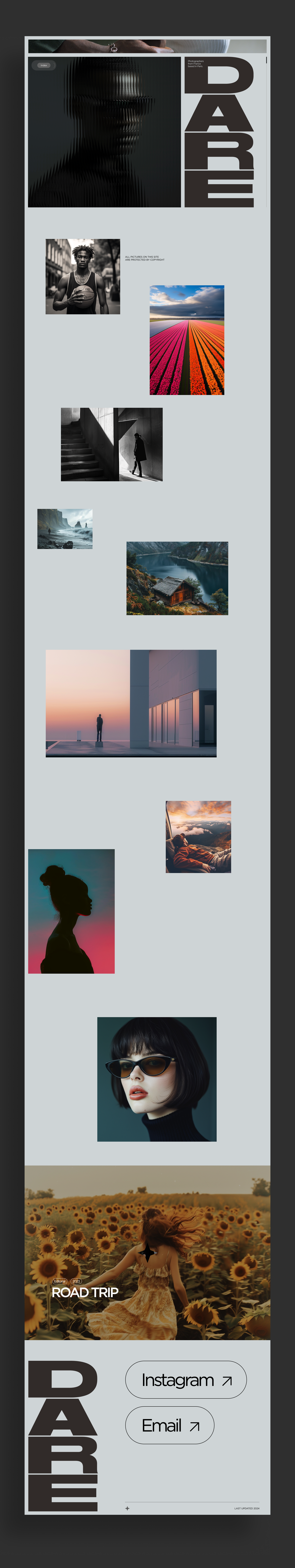 Photography studio web design_Concept aesthetic agency animation branding cool design figma framer graphic design minimal modern photography saas sleek studio swiss ui ux webdesign