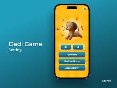 Game Setting design game mobile app ui ux