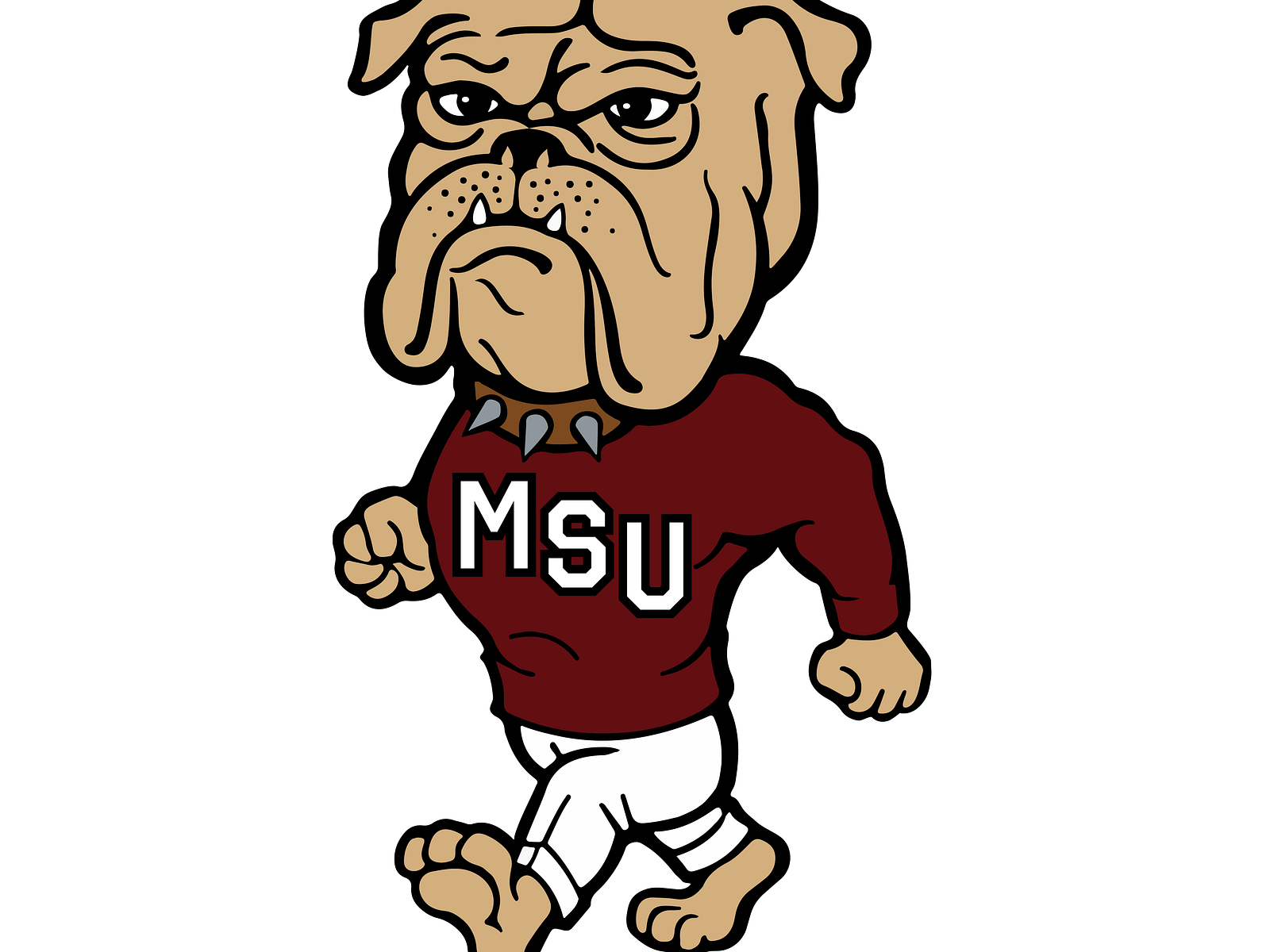 Redesigned Retro MSU Mascot 