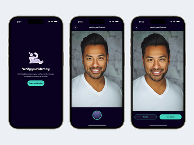 Identity Verification app design logo mobile ui design