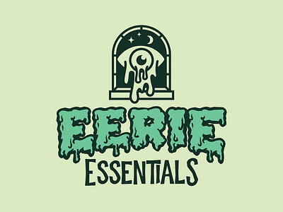 Eerie Essentials Logo Opt. 5 branding concept creepy design graphic design halloween identity illustration logo mark spooky