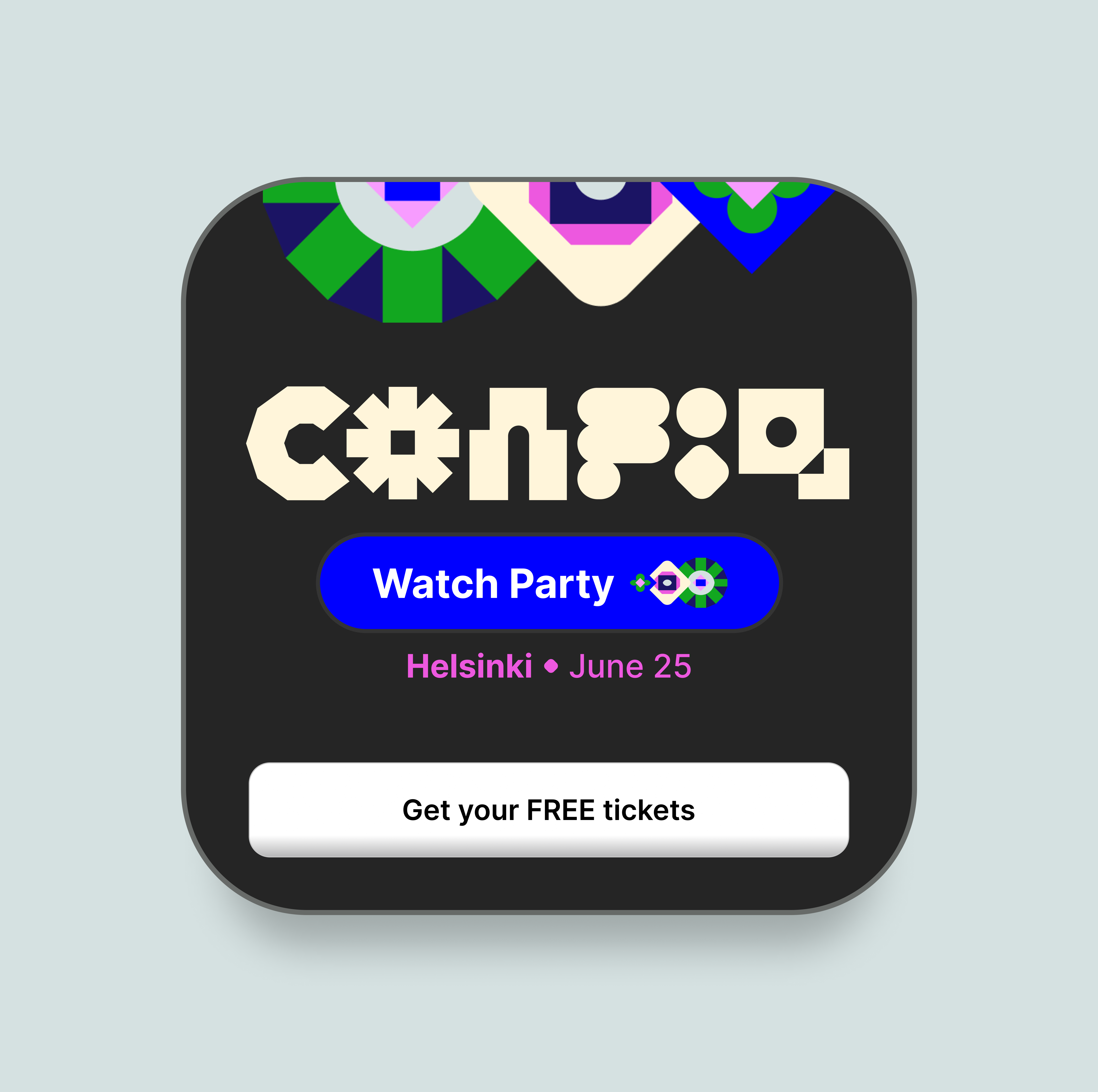 Figma CONFIG 2024 Watch Party conference config config2024 design design process figma illustration ui watch party website widget