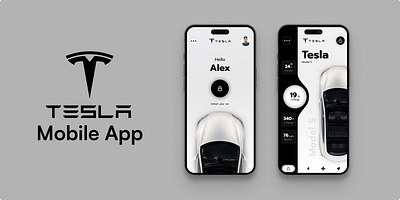 Tesla App UI app design tesla ui ux