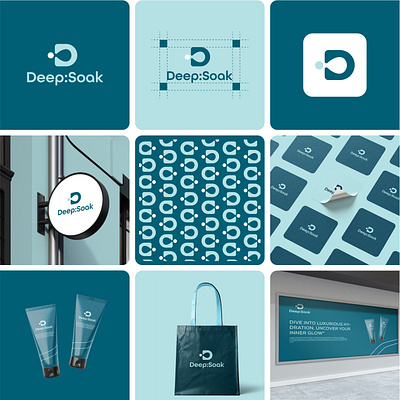 Deep: Soak beauty logo branding graphic design logo