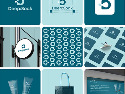 Deep: Soak beauty logo branding graphic design logo