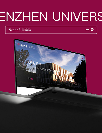 Shenzhen University website designed by sumaart shenzhen university university website web design website design