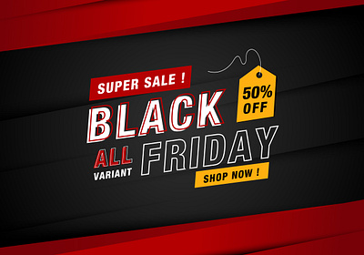 Realistic black Friday sales background flyer