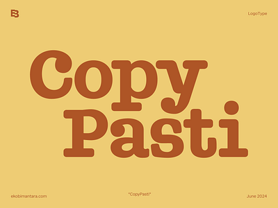 LogoType; CopyPasti font lettering logo logotype type typeface typography