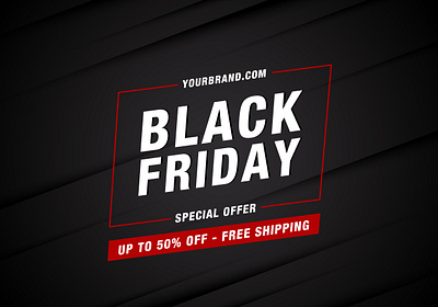 Flat design Black Friday sale background promotion