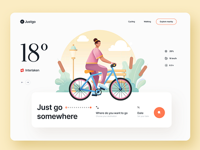 Justgo – CityTours Website best design design interface product service startup ui ux web website