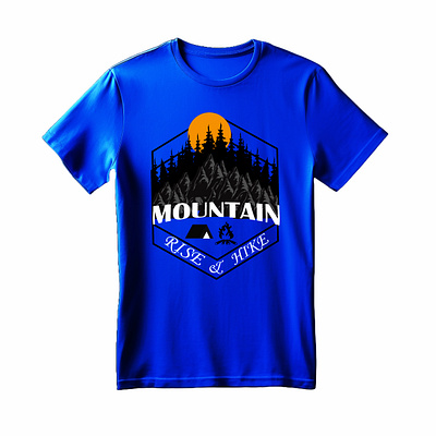 Mountain tshirt adventure branding custom design facebook graphic design illustration marketing motivationalquotes mountain seasonalfashion tshirt typography