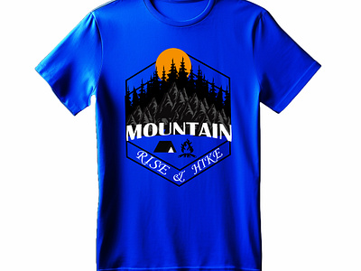 Mountain tshirt adventure branding custom design facebook graphic design illustration marketing motivationalquotes mountain seasonalfashion tshirt typography