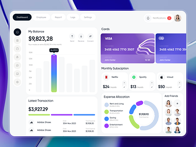FinView: Your Real-Time Banking Dashboard analytics app banking crm dashboard finance graphs saas uiux web application