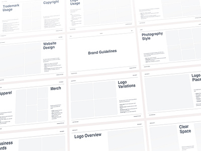 Back To Basic — Brand Guidelines Template basic brand guidelines branding clean design figma indesign minimalist modern sophisticated ui