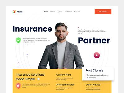 Health insurance website financial services health insurance healthcare hospital company insurance medical medical service ui uiux design web design webiste design