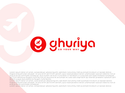 Creative Ghuriya Travel brand logo brand guide line branding company logo creative idea ghuriya brand identity ghuriya logo design ghuriya travel logo graphic design logo design minimal logo modern logo design travel logo very clean concept